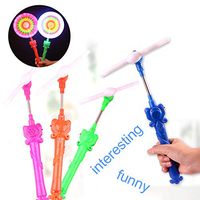 bromrefulgenc Windmill Glowing Stick,Portable LED Flashing Rainbow Spinning Windmill Glows Toy for Musical Concert Party Festival Supplies Random Color
