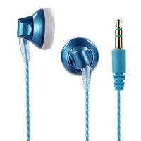 Lanyasir K5 Earbuds In-Ear Headphones/Earphones, Noise Isolating with Powerful Massive Bass Driver, Ultra Clear Highs and Mids from Dynamic Dual Drivers（Blue）