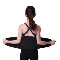 Back Support Belt Lower Brace Lumbar Belt for Pain Relief and Injury Prevention Double Adjustment 4 Sizes 6 Colours,Black,L