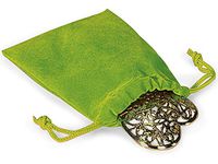 Velour Jewelry Bags- Citrus Jewelry Pouches 3"x4" Velour with Cord Drawstrings (2 Packs; 100 Bags Per Pack) - WRAPS-95538