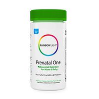 Rainbow Light Prenatal One Non-GMO Project Verified Multivitamin Plus Superfoods & Probiotics - 150 Tablets