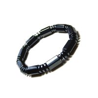 Accents Kingdom Magnetic Hematite Bracelet with 3X Power Hexagon Beads, 8.5"