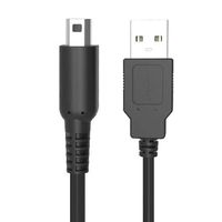 3DS USB Charger Cable, Power Charging Lead for Nintendo New 3DS XL/New 3DS/ 3DS XL/ 3DS/ New 2DS XL/New 2DS/ 2DS XL/ 2DS/ DSi/DSi XL Black
