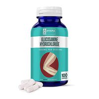 Glucosamine Hydrochloride by Ahana Nutrition - Glucosamine for Women and Men to Help with Joint Support, Cartilage Health and Cartilage Repair * (450mg – 100 Capsules)
