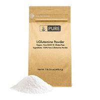 100% Pure L-Glutamine Powder, 1 lb, Gluten-Free, Non-GMO, Immunity Boosting, Lab Tested, Vegan, Made in The US, Eco-Friendly Packaging