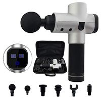 Massage Gun Deep Tissue Muscle Massager Handheld Percussion Muscle Blaster Gun,6-Speed with 6 Massage Head for Athletes