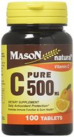 Mason Vitamins C Pure Ascorbic Acid Tablets, 60 Count