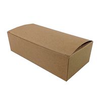 Black Cat Avenue Kraft Pinstripe Candy Boxes Packaging Chocolate Packaging Wedding Cake Boxes Wedding Favor Boxes 7"x3-3/8x2", 10 Count