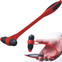Body Stress Reliever Massage Hammer Elastically Bendable Massager Massor Red Black Rubber (2pcs)