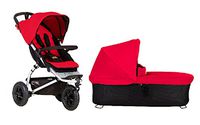 Mountain Buggy 2015 Swift Stroller with Carrycot Plus (Berry)