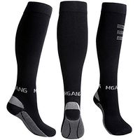Compression Socks, 20-30mmHg Best Recovery Performance Graduated Compression Stockings for Men Women. Athletic Sports Socks, Running, Travel, Relieve Swelling, Varicose Veins, Edema, Black L/XL