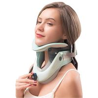 Cervical Traction Belt Supports Neck, Adjustable Neck Brace Fixation Spine Care Correction Unit, Home Inflatable Neck Protector for Travel and Home Spine Adjustment