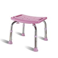 SPLY DTEM Adjustable Shower Stool With Anti-Slip - Aluminum Alloy Shower Seat For Seniors With Handles, Shower Bench Bath Chair For Elderly, Handicap Tub Shower Seats For Adults (Pink Stool) Bath chai