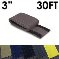 3" SafCord Carpet Cord Cover - Length: 30FT - Color: Gray | Works only on Barber and Loop Style Carpet and Rugs