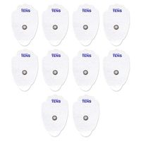 TENS Electrodes, Premium Quality Large Replacement Pads for TENS Units, Snap TENS Unit Electrodes, Discount TENS Brand (5 Pair (10 Electrodes))