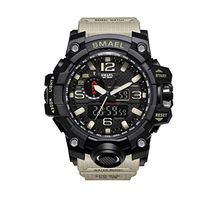 Fashion Men Watch,Fxbar Brand Men's Sport Watch Dual Display Analog Digital LED Electronic Wrist Watches(B)