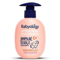 Babyology - 100% Edible Ingredients - Baby Wash & Shampoo - Organic Orange (Essential Oil) - Clinically Tested - Tear-Free - 6,67 FL. OZ - Perfect Baby Shower Gift