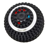 4-Speed High-Intensity Vibrating Massage Ball, Fitness Yoga Massage Roller, Relieving Muscle Tension Pain & Pressure Massaging Balls (Black)