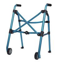 JPZXQ Walking aids, Portable Walker Belt Wheel Senior Walking Walker Light Collapsible Disabled Auxiliary Walker Convenient Storage