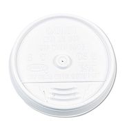 DCC16UL - Plastic Lids, for 16 Oz. Hot/Cold Foam Cups, Sip-Thru Lid, White