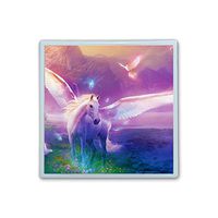 Contact Lens Box Holder Container Case Storage Eyecare Kit -Unicorn Art