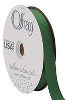 Berwick Offray 7/8" Wide Double Face Satin Ribbon, Forest Green, 100 Yards