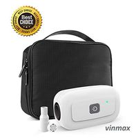 vinmax CPAP Cleaner and Sanitizer (No More Bad Smell of Ozone) 2019 Newest Generation for CPAP Mask and Equipment for Home and Travel -Includes USB Adapter, Heated Hose Adapter & Sealed Bag
