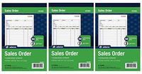 Adams Sales Order Book, 2-Part, Carbonless, White/Canary, 5-9/16 x 8-7/16 Inches, 50 Sets per Book (DC5805) ... (3 Pack)