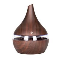 MJNDHB 300Ml USB Electric Aroma Air Diffuser Wood Ultrasonic Air Humidifier Essential Oil Aromatherapy Cool Mist Maker for Home,1
