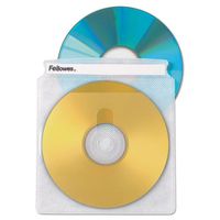 Fellowes CD/DVD Sleeves - 25 pack - Plastic - Clear - 2 CD/DVD