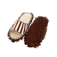 New Design 2pc Lazy Cleaning Foot Cleaner Shoe Mop Slipper Microfiber Soft Wearable, Lazy Mop Slippers - Floor Cleaning Slippers, Foot Locker Shoe Cleaner, Orange Shoe Polish, Shoe Cleaning Products