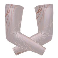 ZZKKO Rose Gold Marble Cooling Arm Sleeves Cover Uv Sun Protection for Men Women Running Golf Cycling Arm Warmer Sleeves 1 Pair