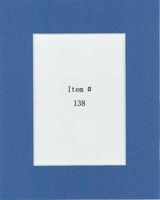 Pack of 50 11x14 Dynamic Blue Picture Mats Mattes with White Core Bevel Cut for 8x10 Photo