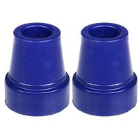 PCP Replacement ¾ Inch Cane Tips, Reinforced Rubber Walking Stick Feet, 2 Pack, Blue