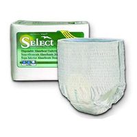 Units Per Case 4 Select Disposable Absorbent Underwear Capacity 14.5 fl oz 80-125 lbs Small Waist / Hip 22-36" PRINCIPLE BUSINESS ENT 2604