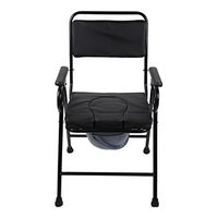 JPXZMYY Shower Chair, Collapsible Old Man Pregnant Women Bath Chair Bathroom Potty Chair Black Safety Portable