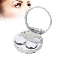 Contact Lens Box 4 colors Contact lenses Soaking case Portable plastic Marble pattern Eye care kit Container(white)