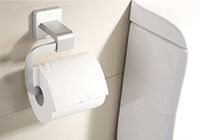 BOEN A2021 SOLID Aluminum Toilet Paper Roll Holder Storage RUSTPROOF Bathroom Paper Towel Dispenser Tissue Hanger Contemporary Style Wall Mount,Sliver Grey