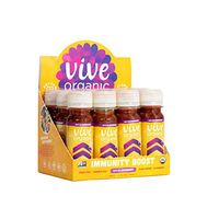Immunity Boost (Elderberry) - Functional Shot by Vive Organic | The Ultimate Proactive Defense Combo | USDA Organic, Vegan, Cold Pressed, Ginger Root, Turmeric Root, Elderberry, Black Pepper