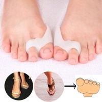 bjlongyi 1 Pair Toe Separators Reusable Silicone Shield Bunion Guards Pad Cushion Aid Washable Toe Separators Pain Relief Tool