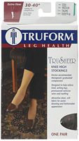 Truform Compression 30-40 mmHg Knee High Stockings Taupe, Medium, 2 Count