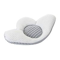 Jzenzero Leaf Shape Back Pillow with Buckwheat Sleep Pillow Bed Pregnancy Pillows Waist Support White