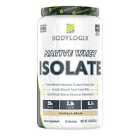 Bodylogix Native Whey Isolate Protein Powder, NSF Certified for Sport, Vanilla Bean, 22 Servings