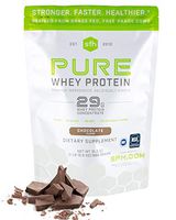 SFH Pure Whey Protein Powder (Chocolate) by SFH | Best Tasting 100% Grass Fed Whey | All Natural | 100% Non-GMO, No Artificials, Soy Free, Gluten Free | 896g (Chocolate, 31.6 Ounce (Pack of 1))