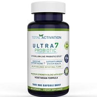 Ultra 7 Probiotics for Women and Men, Ultimate Digestive Supplement Replaces Chewable Gummies and Prebotics Now, Over 5 Billion Live Probiotics per Capsule, 60 Capsules