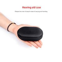 Earphone Case Portable Oxford Bag Holder with Two-Way Zipper for IEM BTE Hearing Aids, Earmold, Hearing Protector and Most Earphones