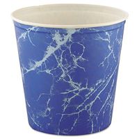 Double Wrapped Paper Bucket in Blue Marble