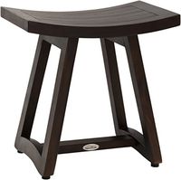 (Fully Assembled) AquaTeak Patented 18" Asia Buru Mocha Teak Shower Bench