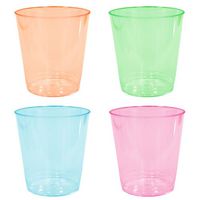 Party Dimensions Neon 60 Count Plastic Tumblers, 2-Ounce