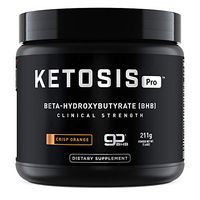 KetosisPro BHB Keto Supplement - Exogenous Ketones Beta-Hydroxybutyrate. Supports Energy and Focus Plus Weight Loss and Fat Burn. Crisp Orange Flavor. 15 Servings.